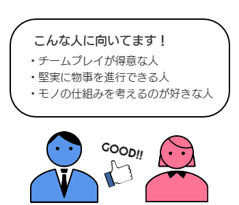 自動車・同附属品製造業こんな人に向いてます