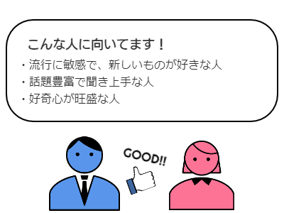 百貨店・スーパーこんな人に向いてます
