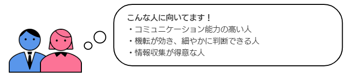 機械器具卸売・小売業こんな人に向いてます