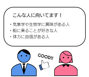 漁業こんな人に向いてます