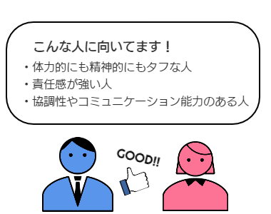 医療業こんな人に向いてます